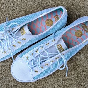 New Mint Green Gold Keds